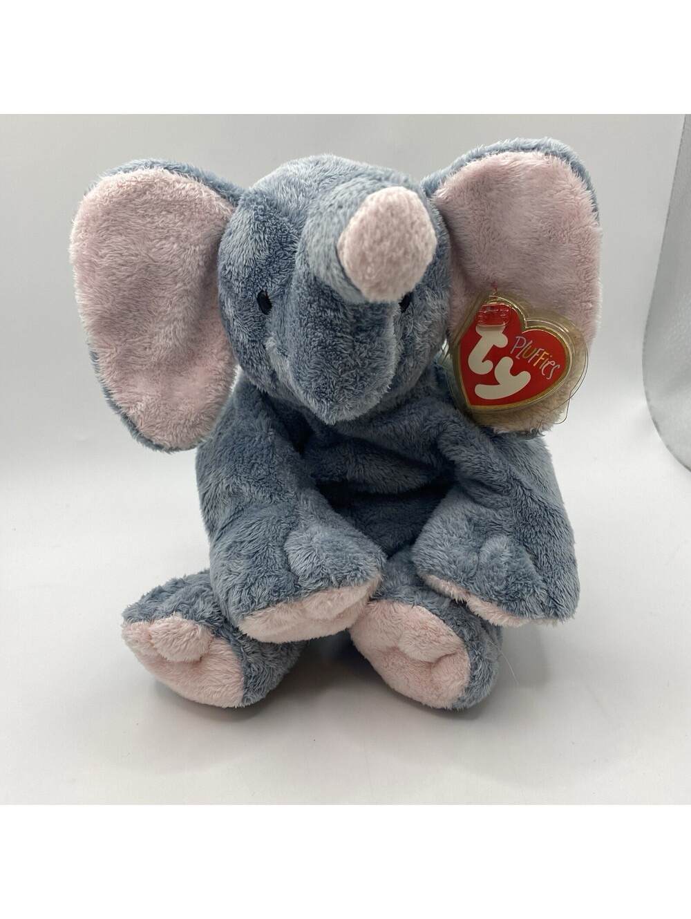 Ty Pluffies Winks The Elephant 10" Plush New Original Retro 2002 TyLux new w tag